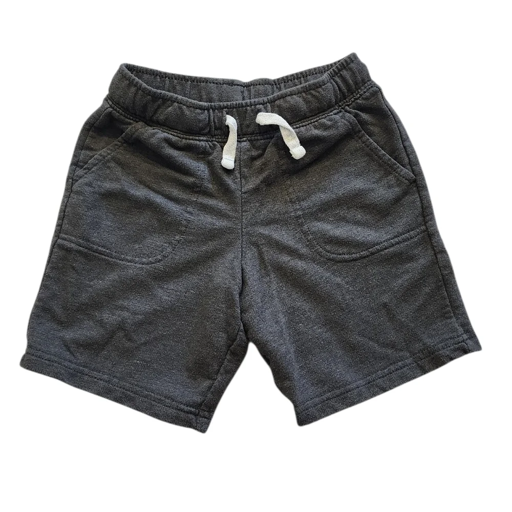 Boys Cat & Jack Pull-On Shorts Set | Charcoal & Black - Size 5T